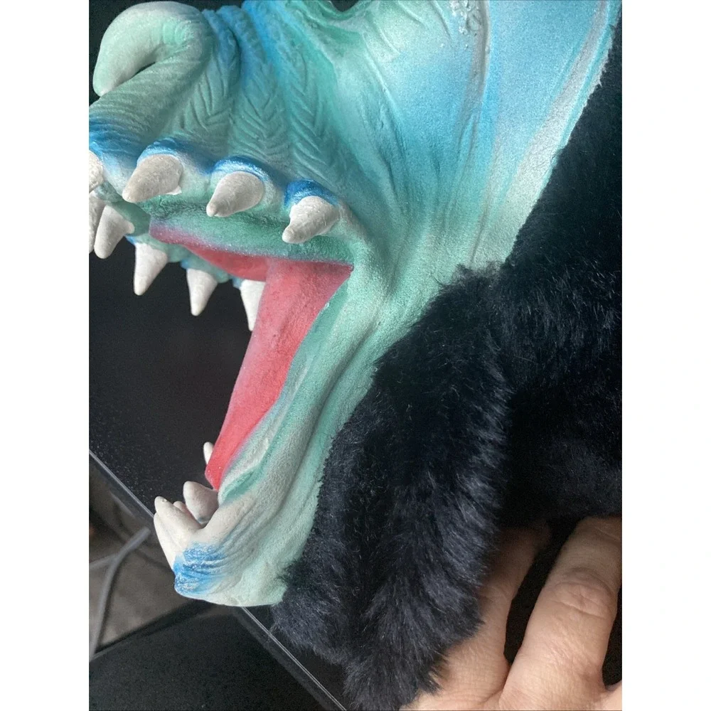 Topstone Fang Face‎ Monster Mask Rare Vintage Costume GreenBlue Black